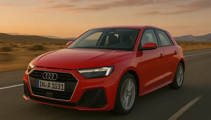 carro vermelho representando ficha técnica do audi a1: o que o modelo oferece em desempenho e tecnologia