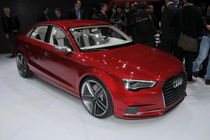 Audi A3 vermelho, representando seguro audi a3 sedan.