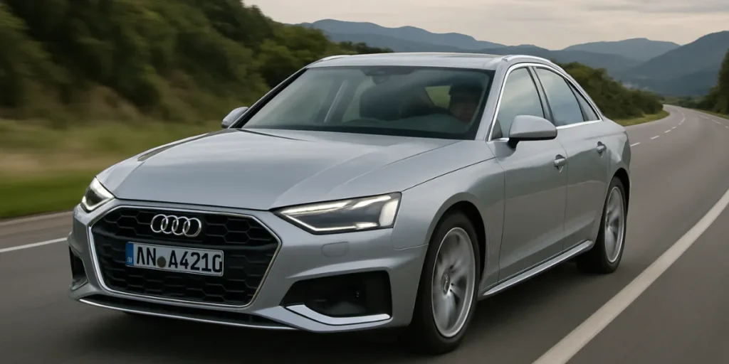 carro prata representando seguro audi a4