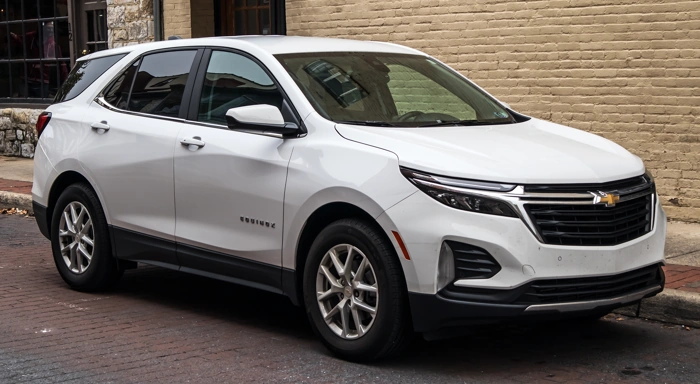 Chevrolet Equinox na cor branca. Falando sobre o seguro equinox.