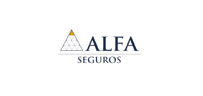 Logo da Alfa Seguros. Falando sobre as melhores seguradoras de carro.