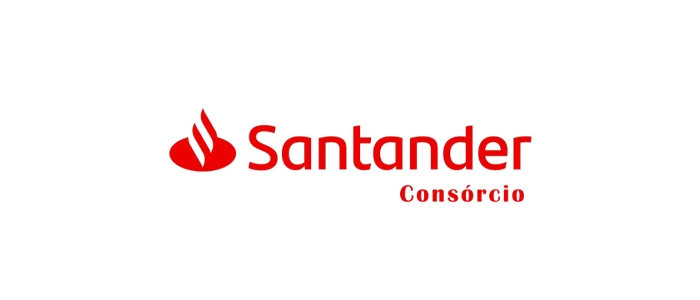 Logotipo da Santander Consórcios. Falando sobre os melhores consórcios de carros.