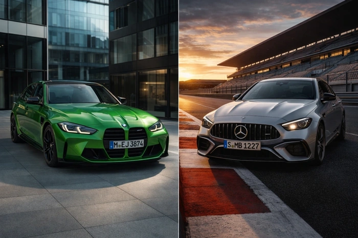 Tela dividida para bmw m3 competition vs mercedes c63 amg.