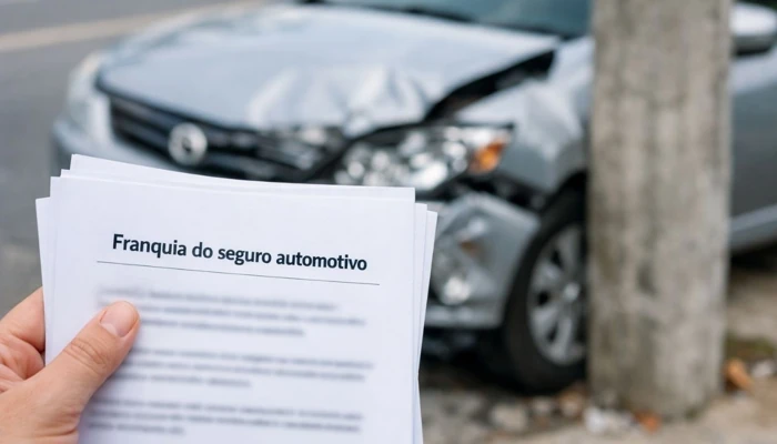 Documento de franquia mostrando como economizar no sinistro do seguro auto