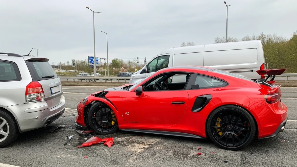 Erros mais comuns ao contratar seguro de carro em colisão envolvendo veículo esportivo